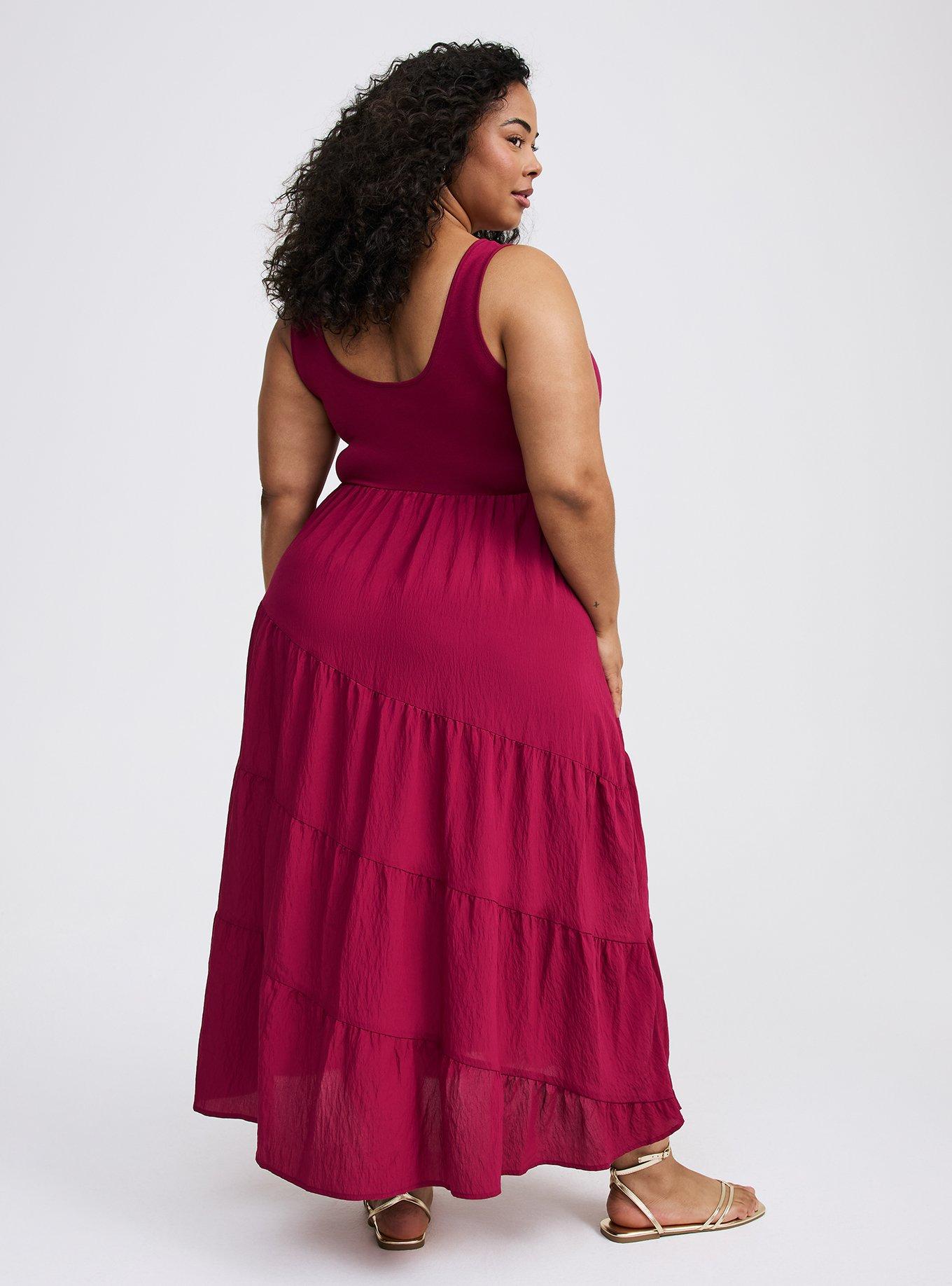 Maxi Asymmetrical-Tiers Dress