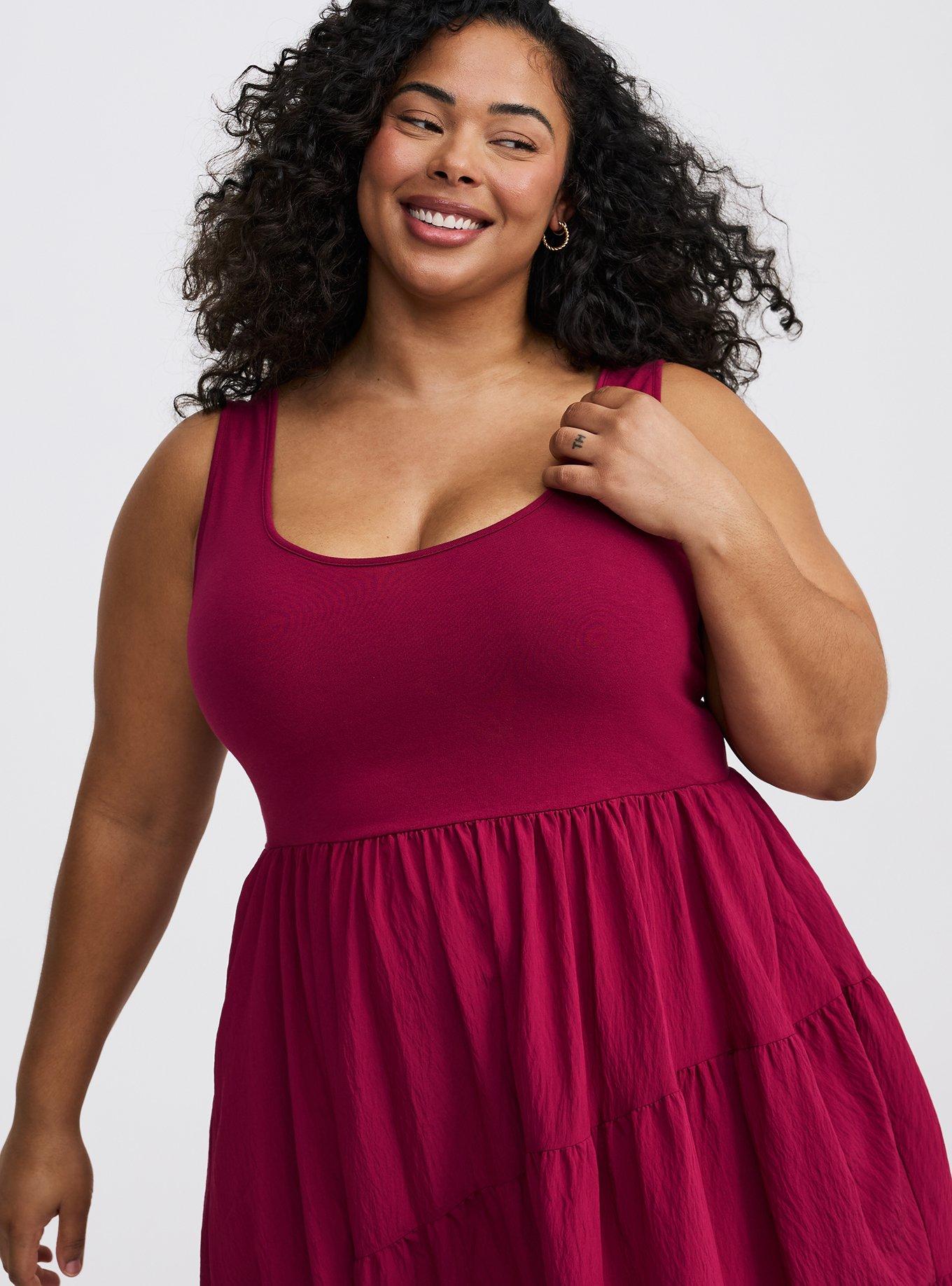 Maxi Asymmetrical-Tiers Dress