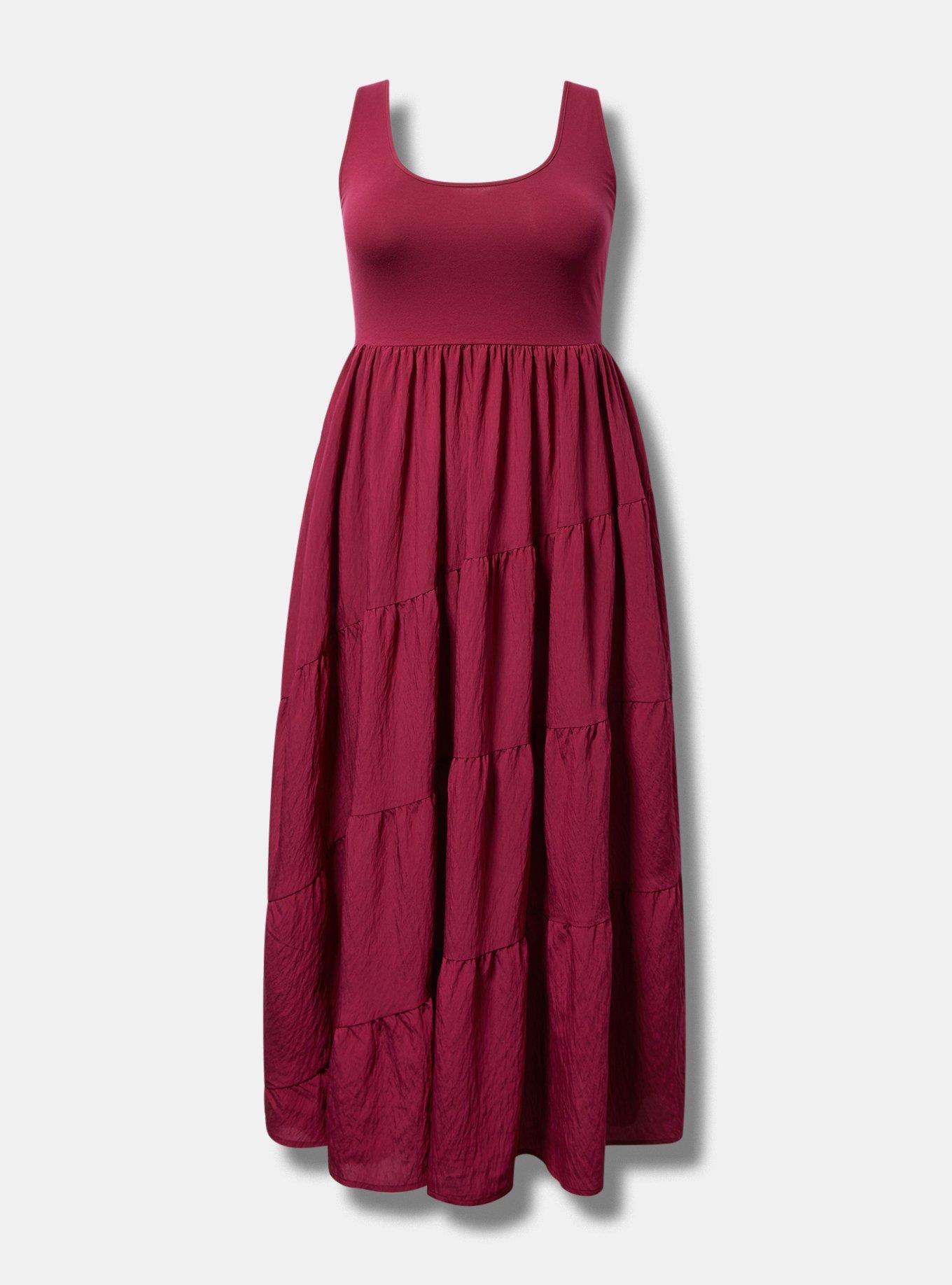 Maxi Asymmetrical-Tiers Dress