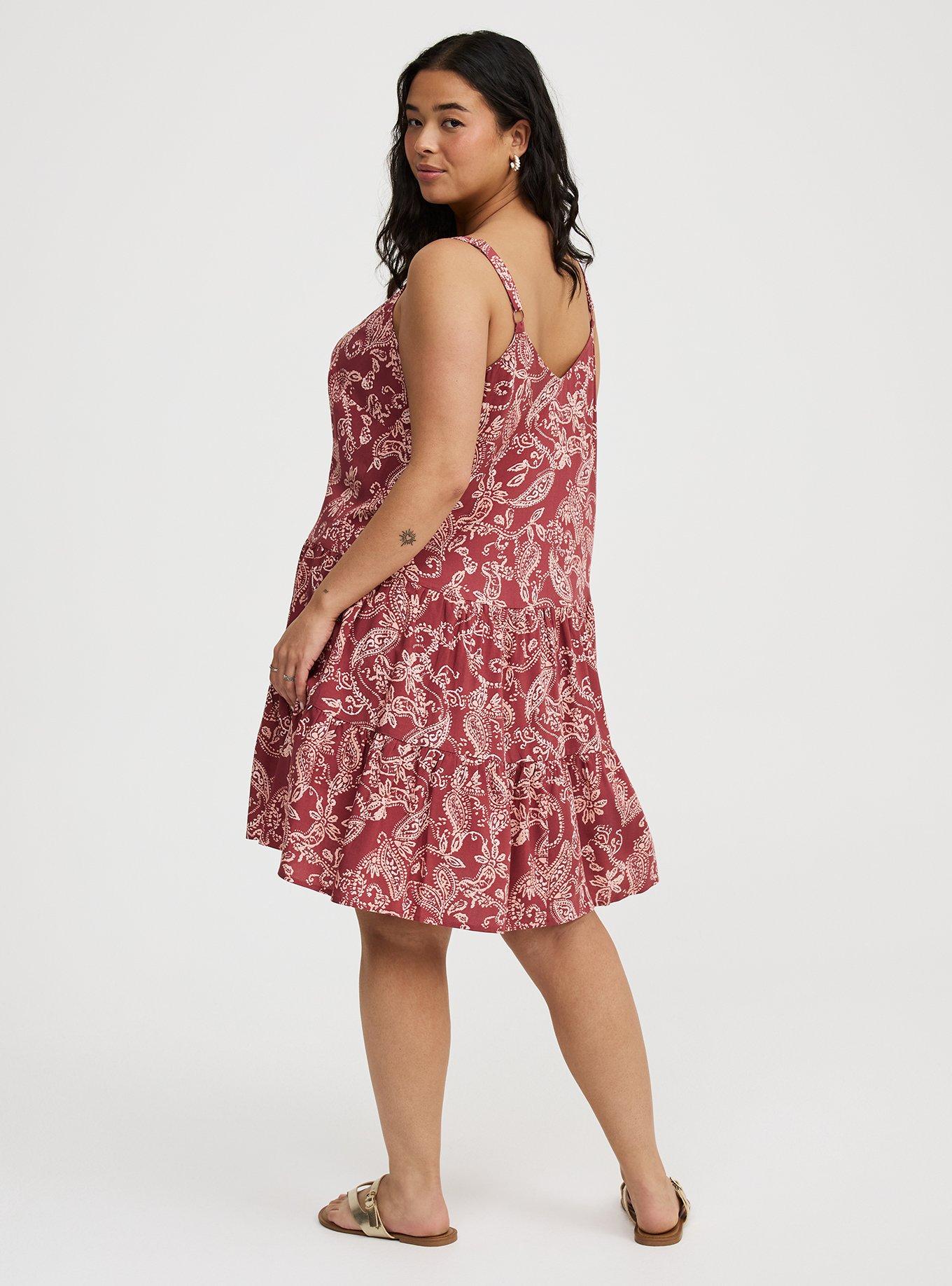 Mini V-Neck Button-Up Dress