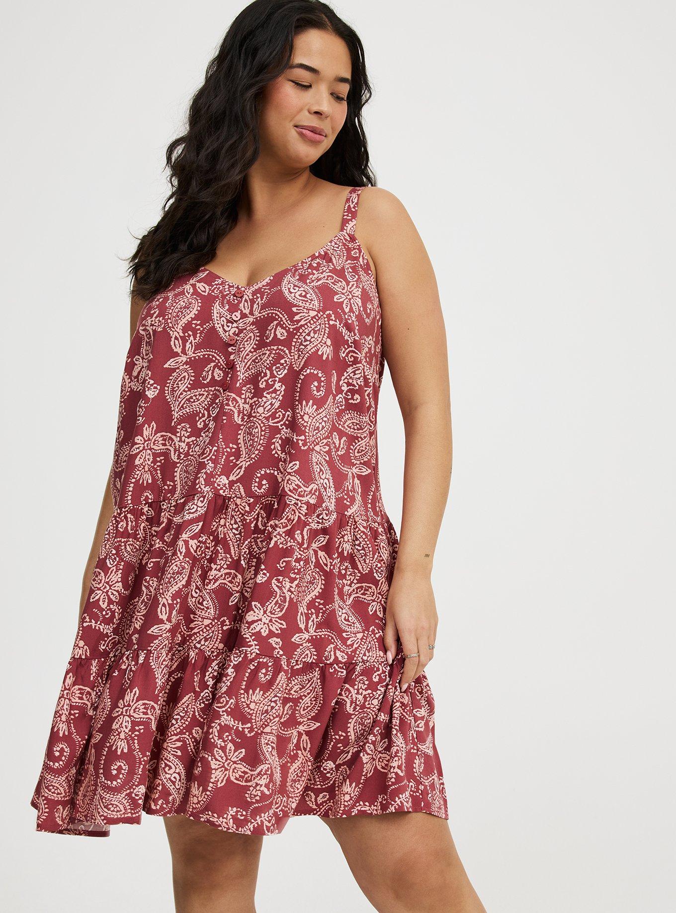 Mini V-Neck Button-Up Dress