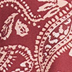 Mini V-Neck Button-Up Dress, PAISLEY SWING MESA ROSE, swatch