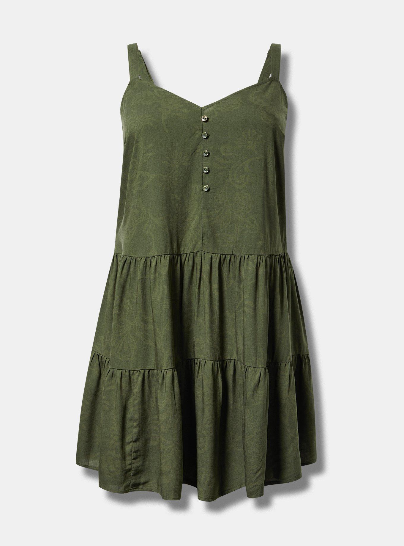 Mini V-Neck Button-Up Dress