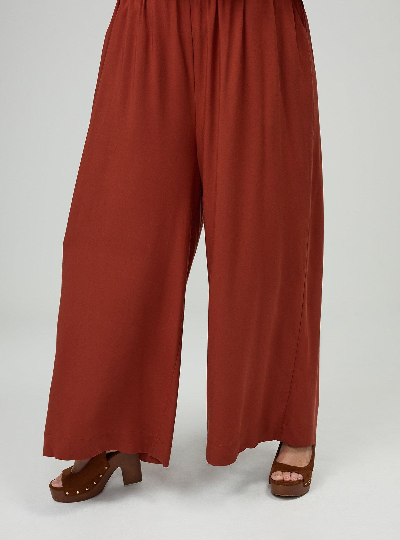 Flutter Sleeve Smocked Jumpsuit, ROASTED RUSSET, alternate