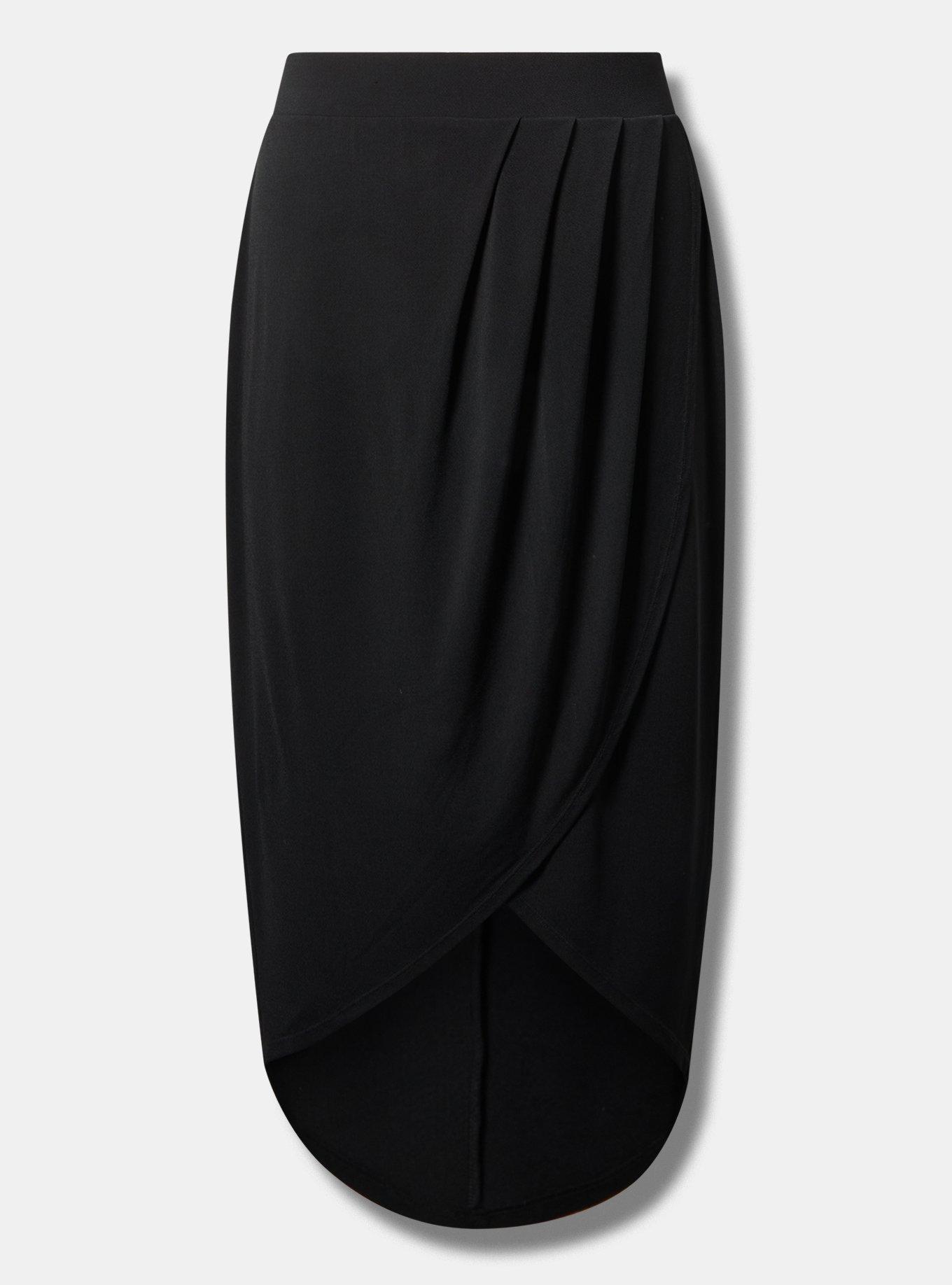 Plus Size - Wrap-Front High-Low Skirt - Torrid