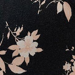 Puff Sleeve Tie Mini Dress, ILLUMINATED FLORAL BLACK, swatch