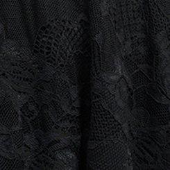 Mini Stretch Lace Corset Dress, DEEP BLACK, swatch