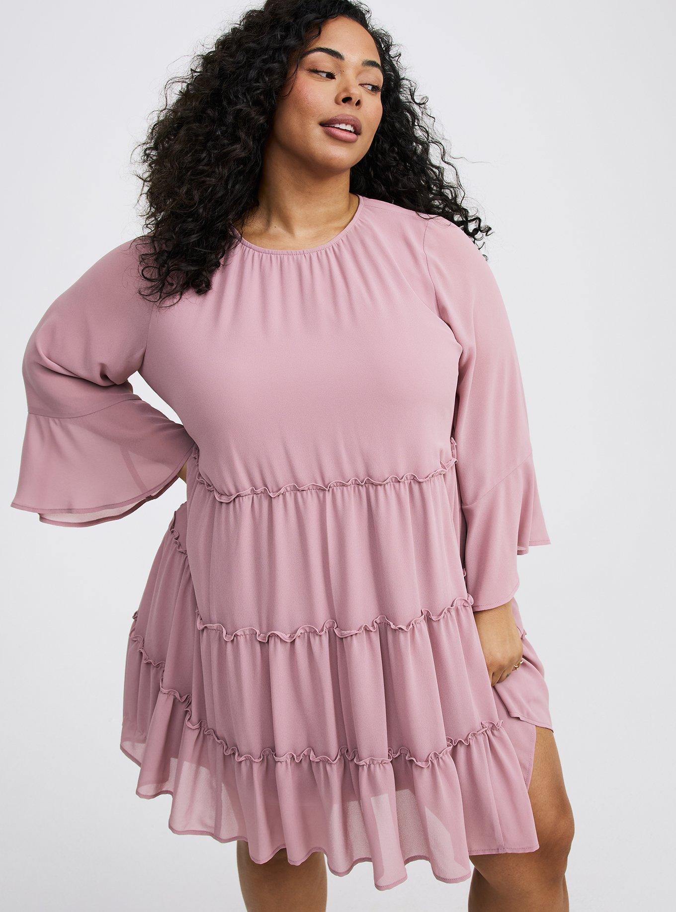white christmas dresses Shop the Skyla Shirred Midi Dress in Mauve main image 0