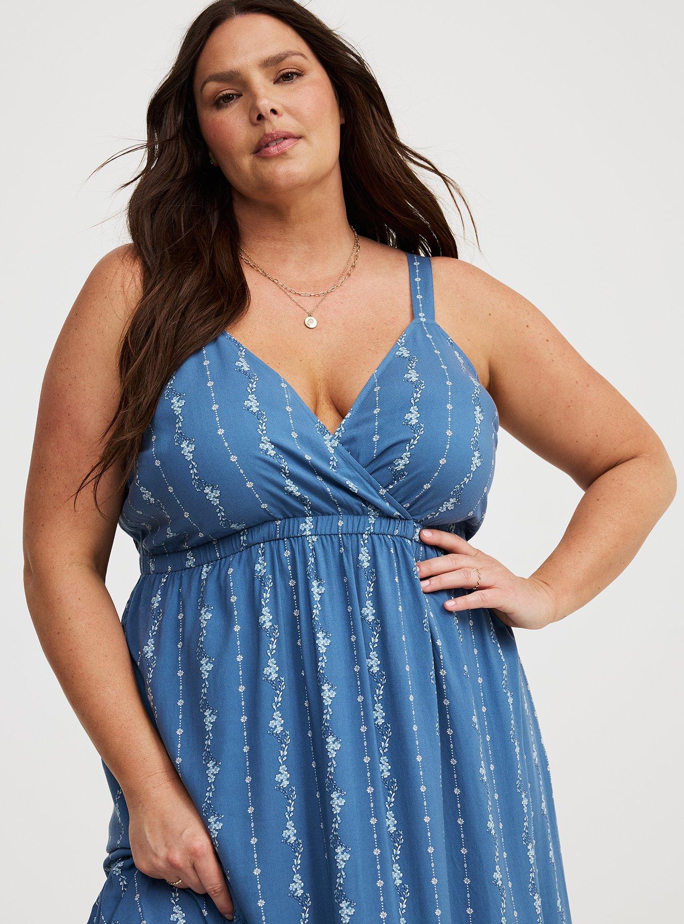 Maxi Surplice Tiered Tank Dress