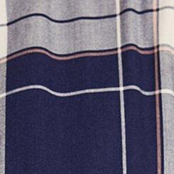 Plus Size Mini Crew-Neck Bow Dress, SPLAT PLAID PEACOAT, swatch