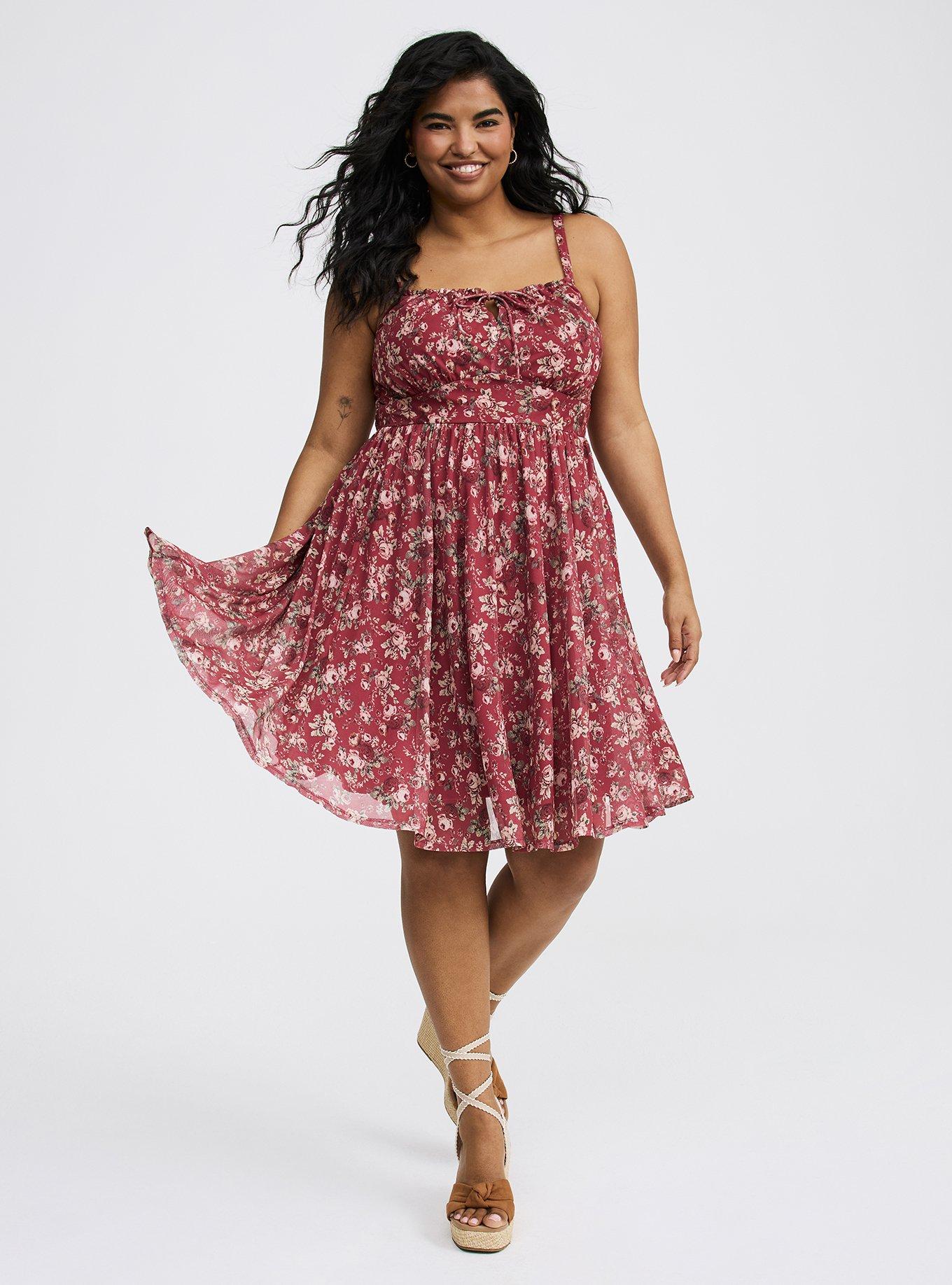 Mini Mesh Front-Tie Dress