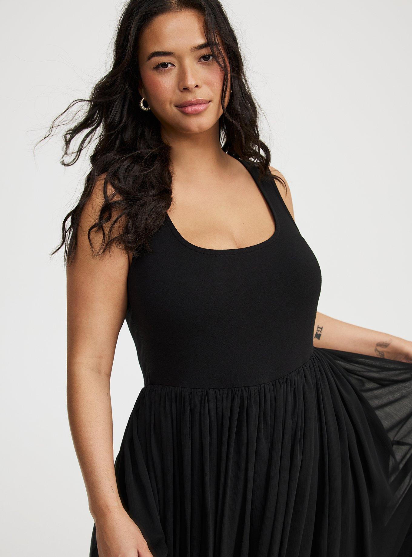 Maxi Textured Chiffon Floor Dress