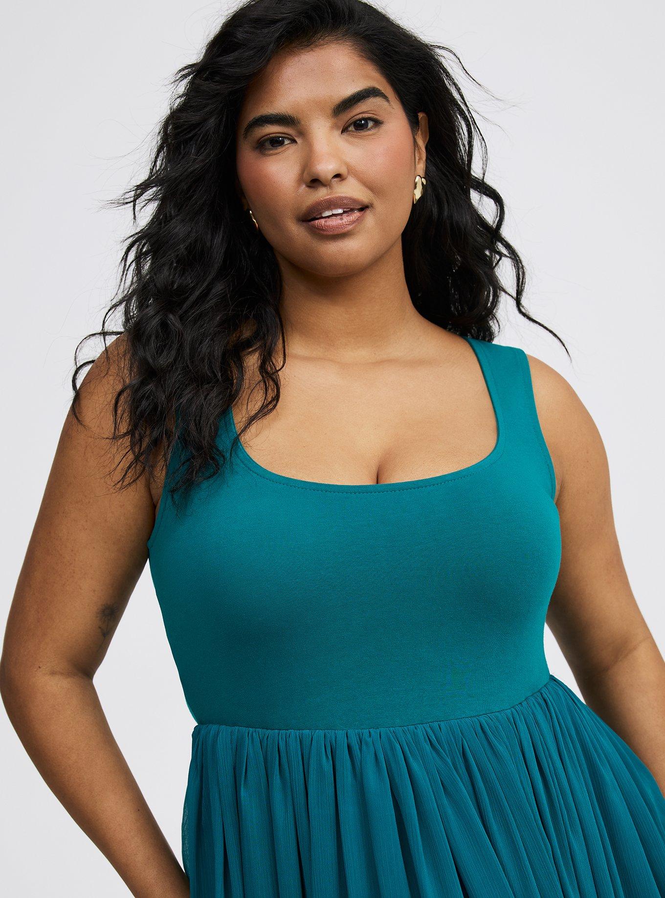 Maxi Textured Chiffon Floor Dress