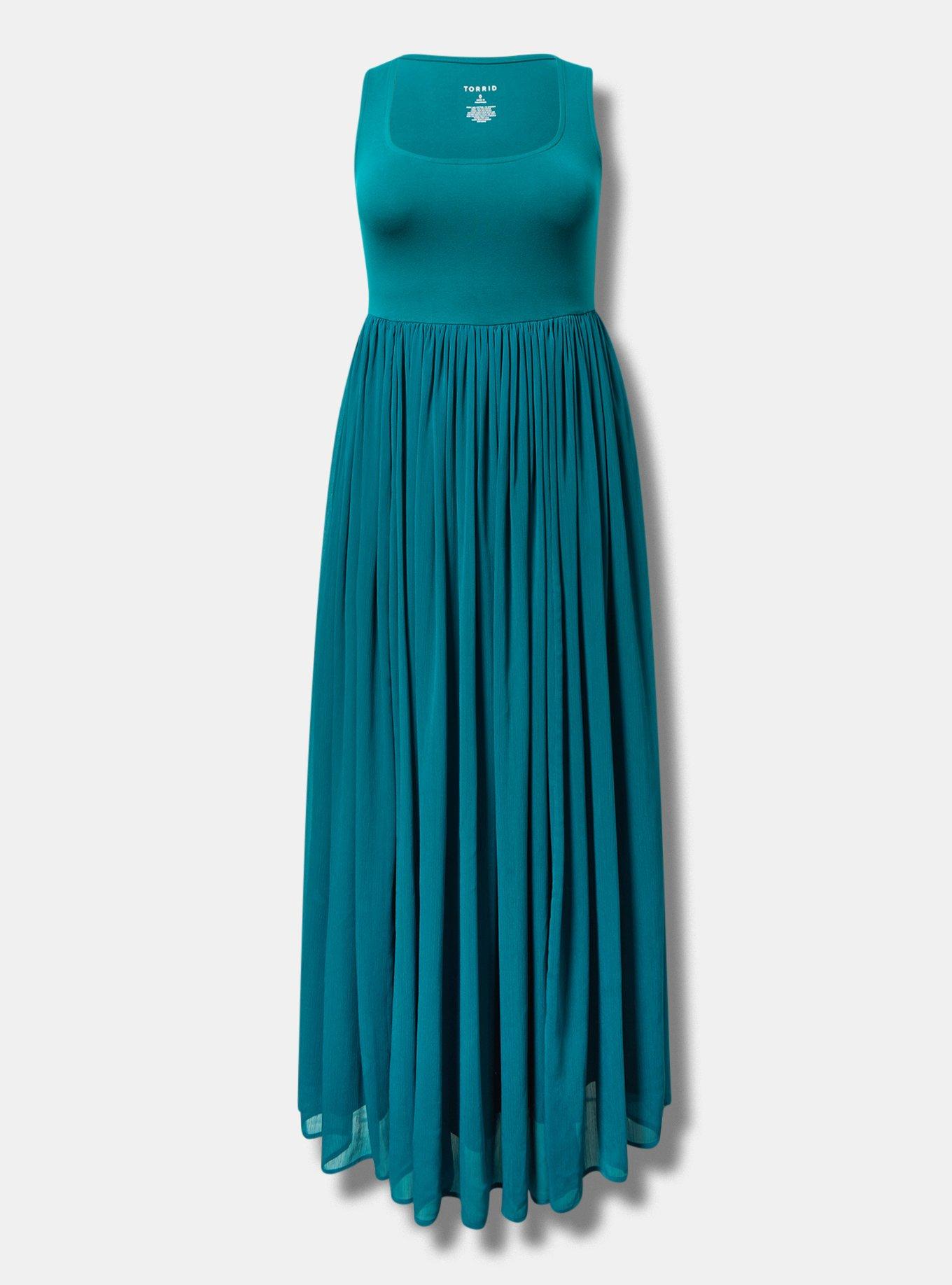 Maxi Textured Chiffon Floor Dress