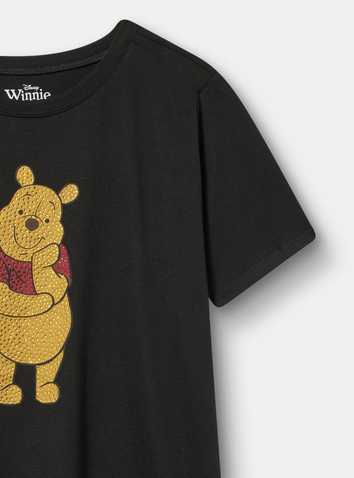 Disney Winnie the Pooh Classic Cotton Crew Tee, POOH DEEP BLACK, alternate