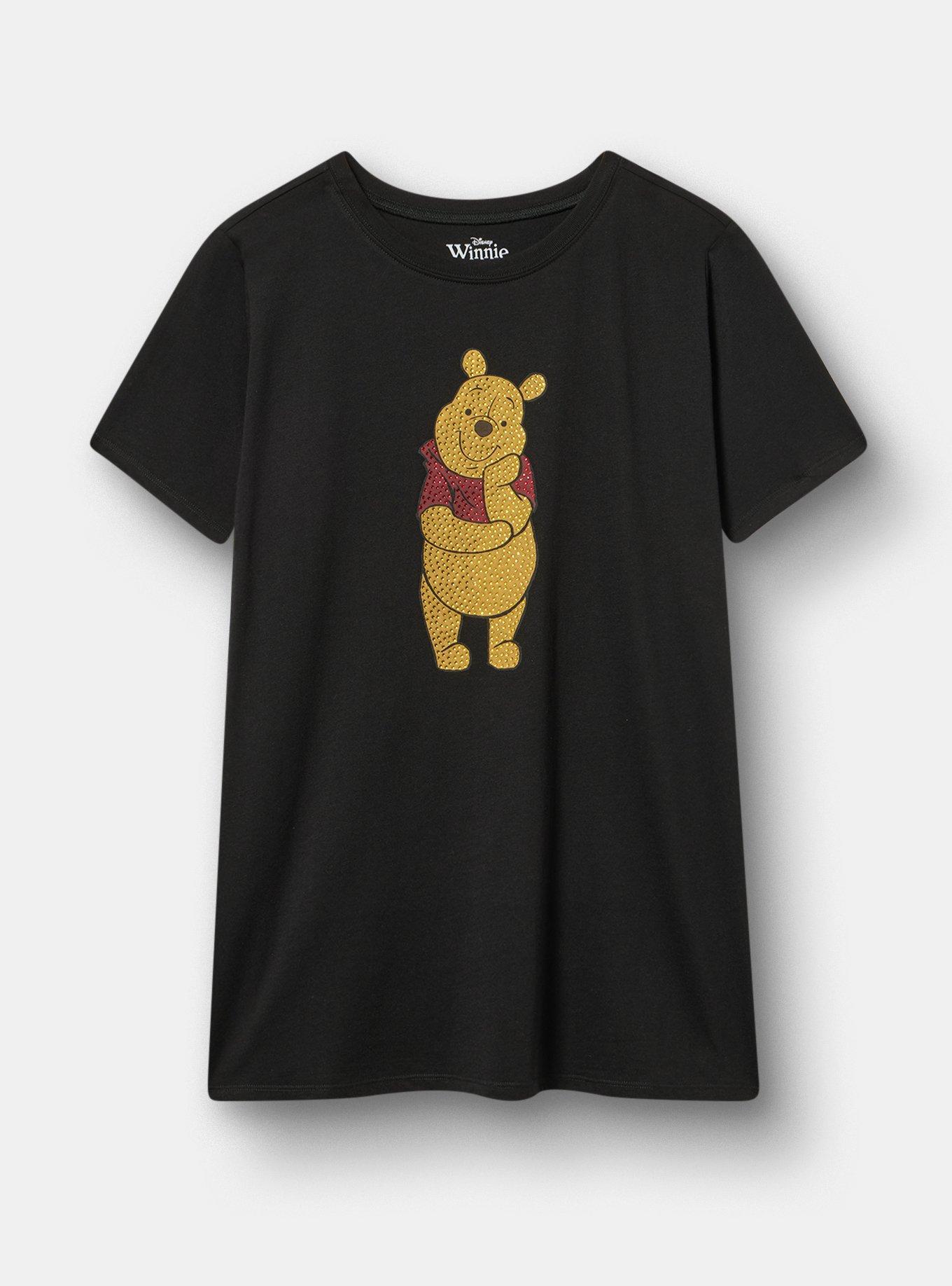 Disney Winnie the Pooh Classic Cotton Crew Tee, POOH DEEP BLACK, hi-res