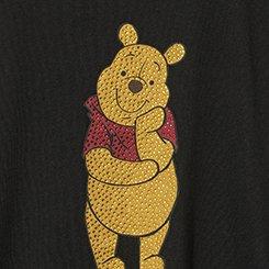 Disney Winnie the Pooh Classic Cotton Crew Tee, POOH DEEP BLACK, swatch