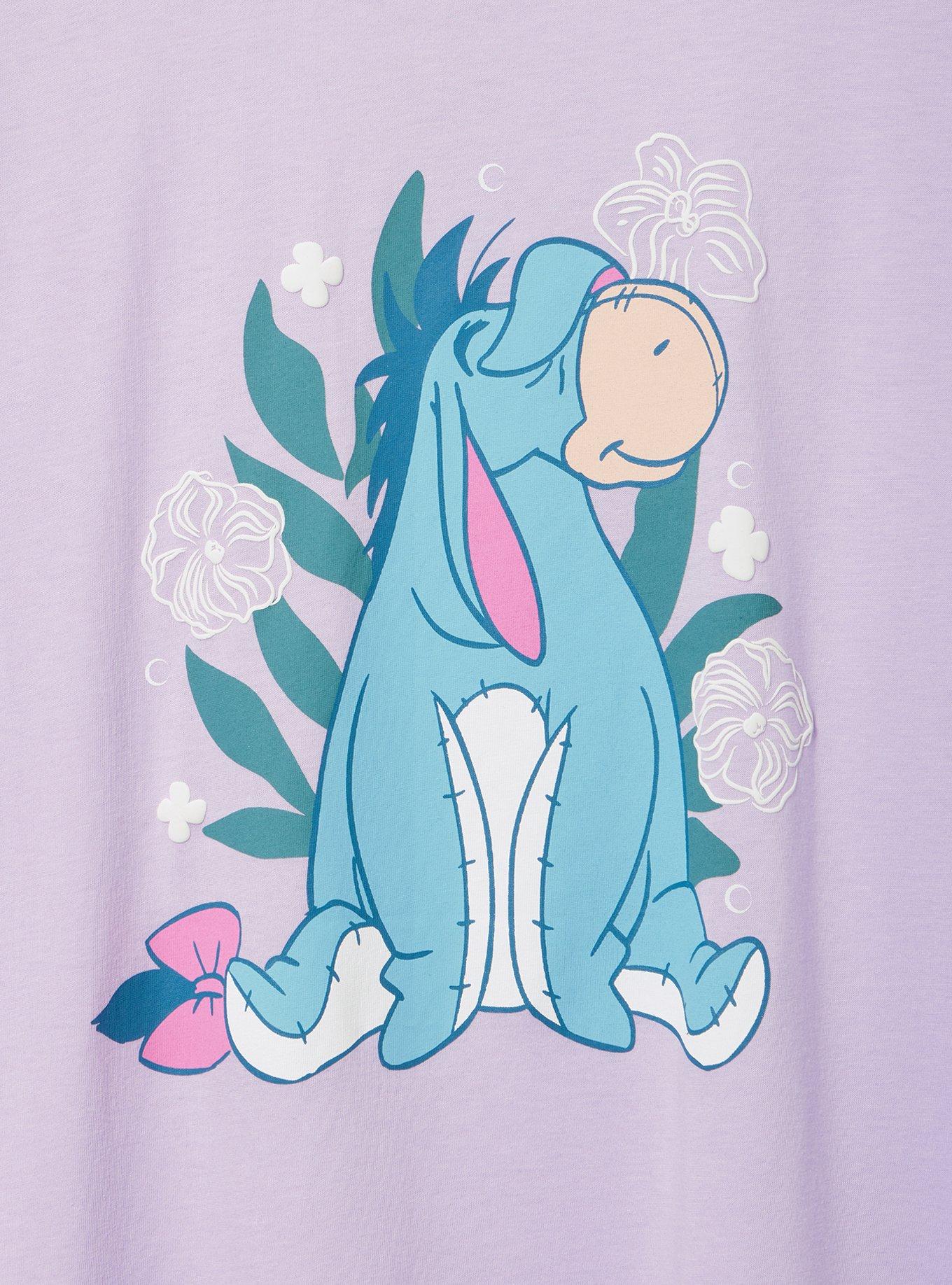 Disney Winnie the Pooh Classic Cotton Crew Tee, EEYORE ENGLISH HYACINTH, alternate
