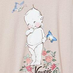 Kewpie Relaxed Cotton Crew Tee, KEWPIE DUSTY ROSE, swatch