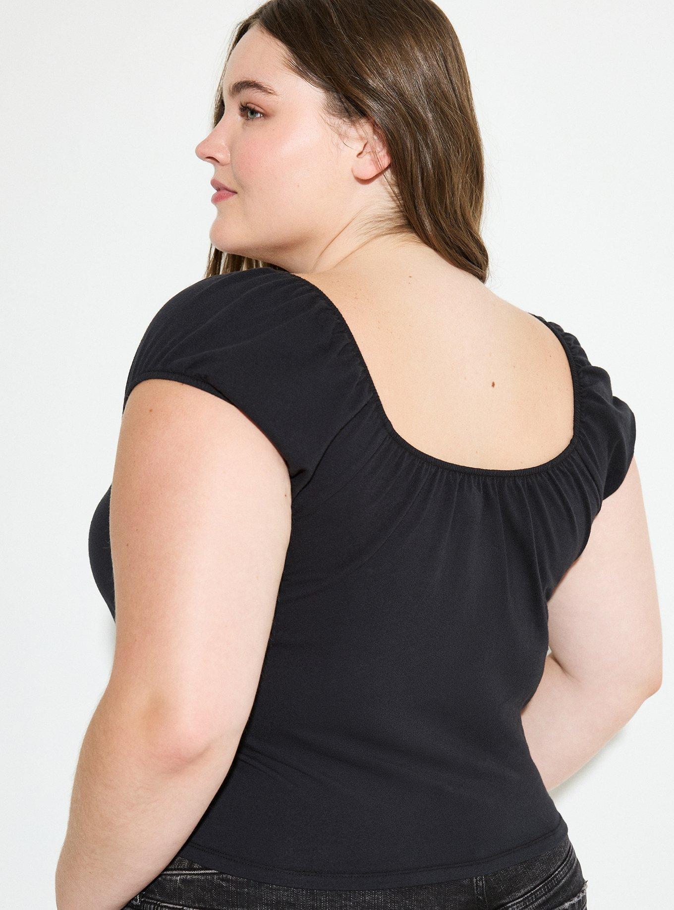 LoveSick Bubble-Sleeve Knit Top