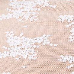 Sheer Lace High Neck Top, BRIGHT WHITE, swatch