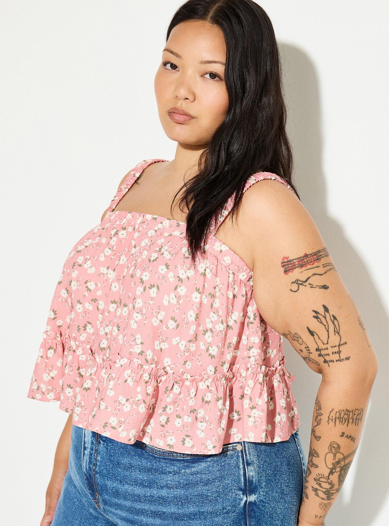LoveSick Tiered Smocked-Strap Tank