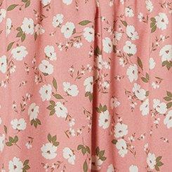 LoveSick Tiered Smocked-Strap Tank, DAISY SWIRL ROSETTE, swatch