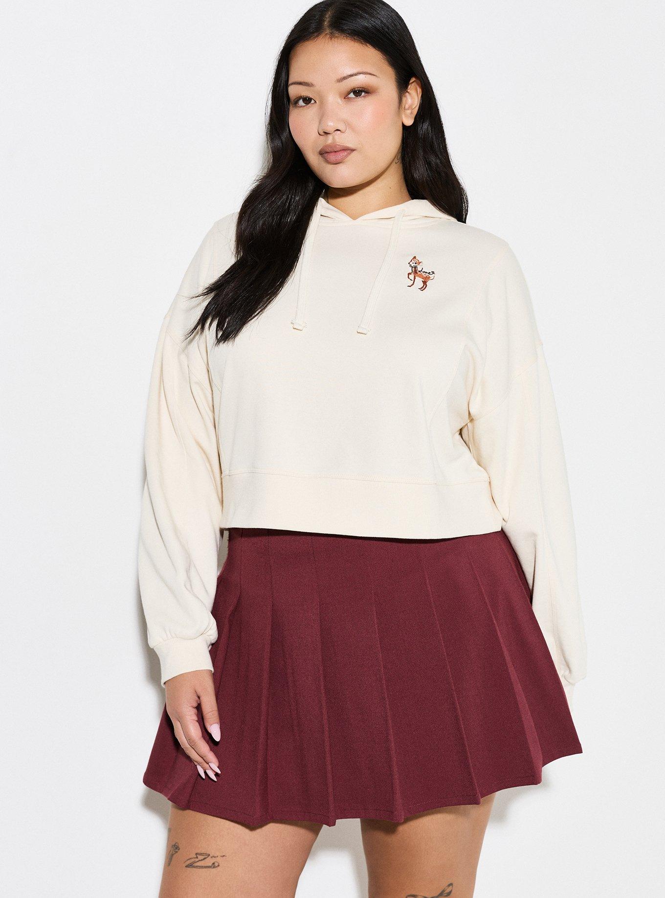 LoveSick Contrast Rib Pullover, EMBROIDERED DEER ANTIQUE WHITE, alternate