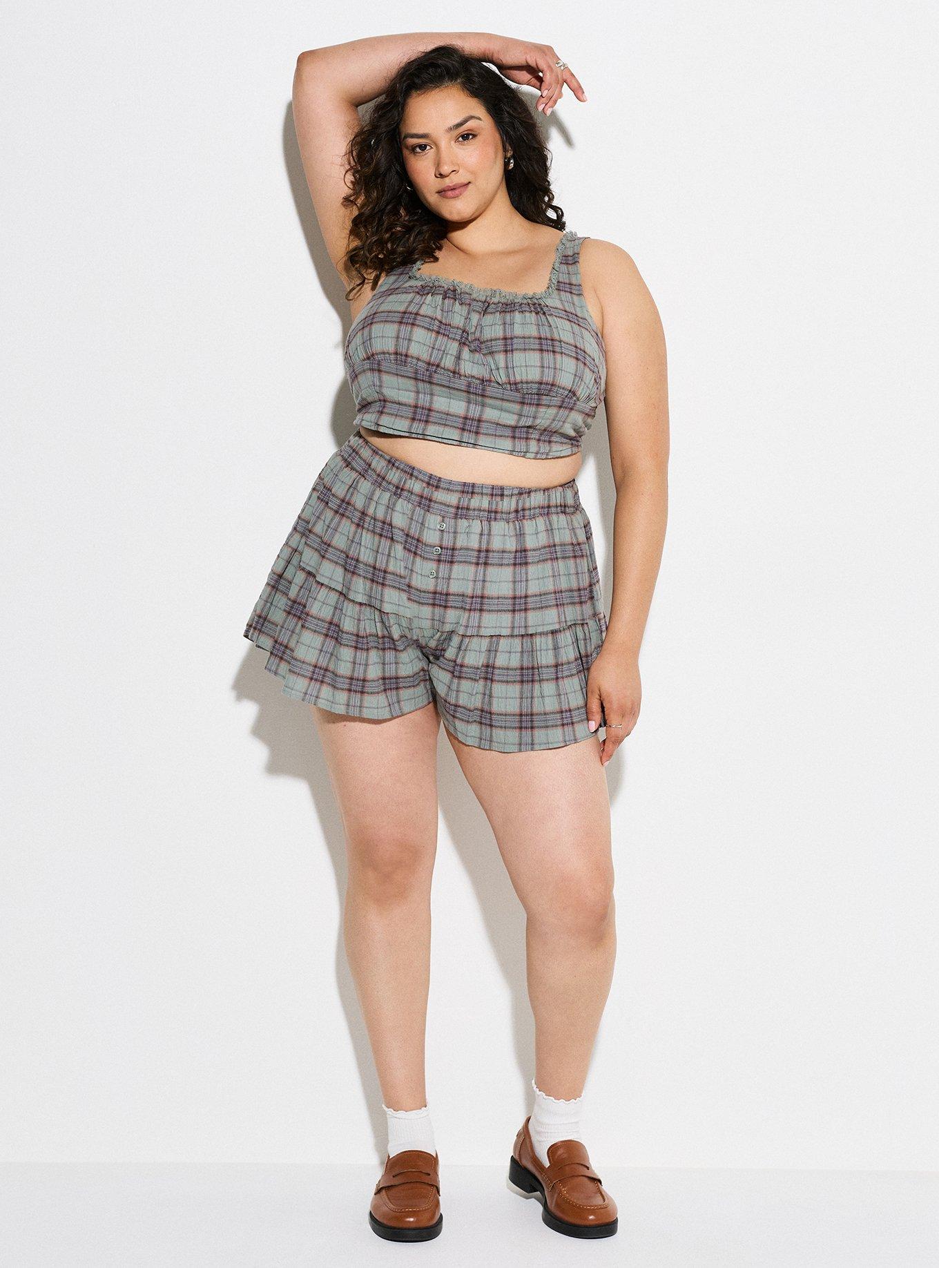LoveSick Plaid Corset Top