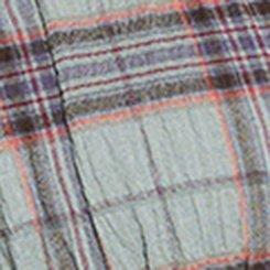 Plus Size LoveSick Plaid Corset Top, GREENLEAF PLAID, swatch