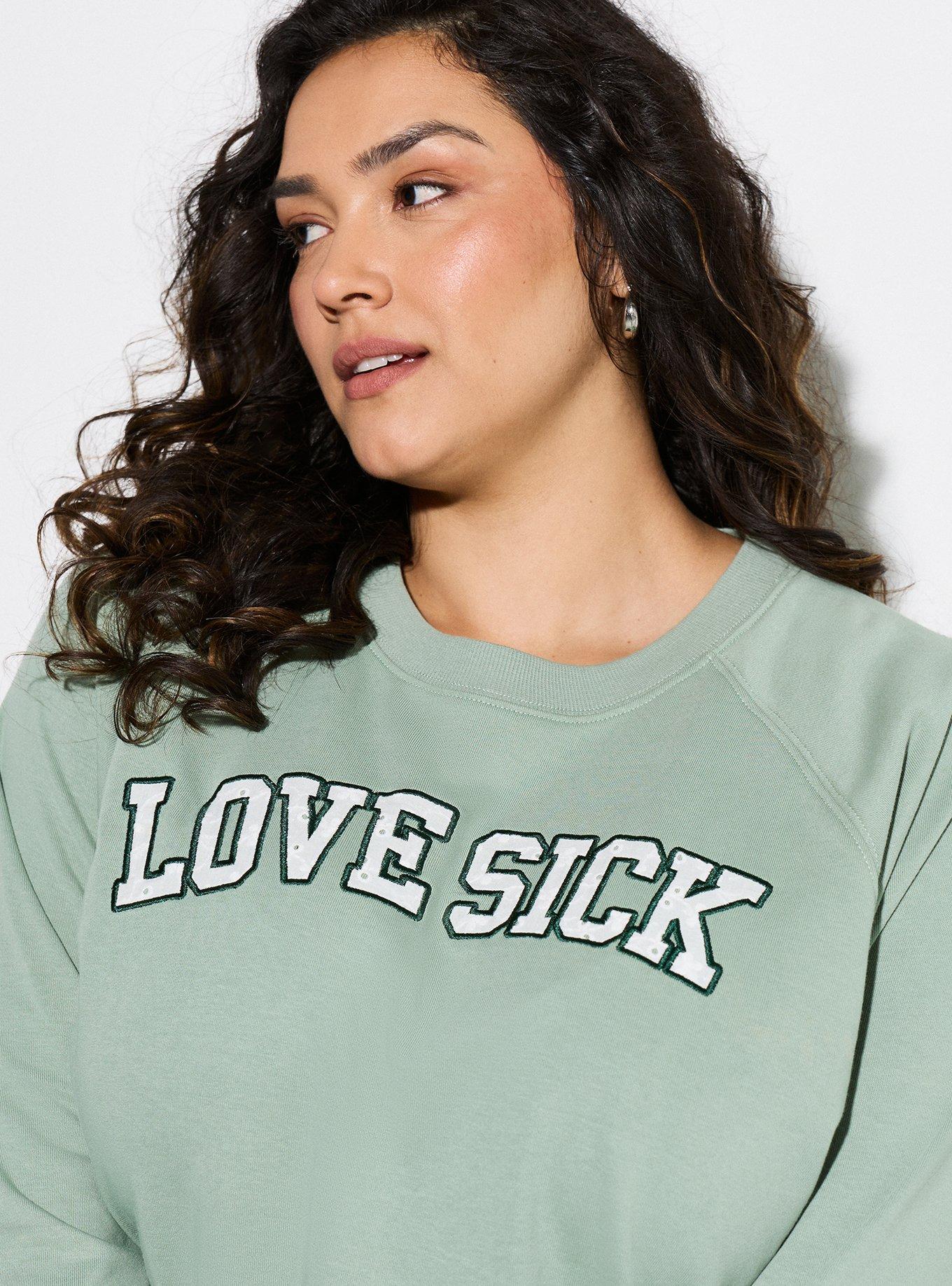 LoveSick French Terry Crew Sweatshirt