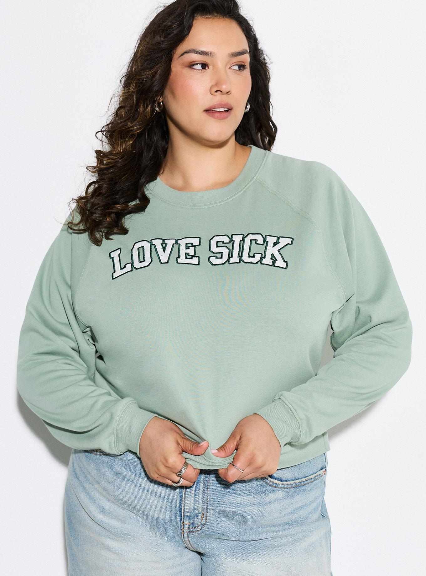 LoveSick French Terry Crew Sweatshirt