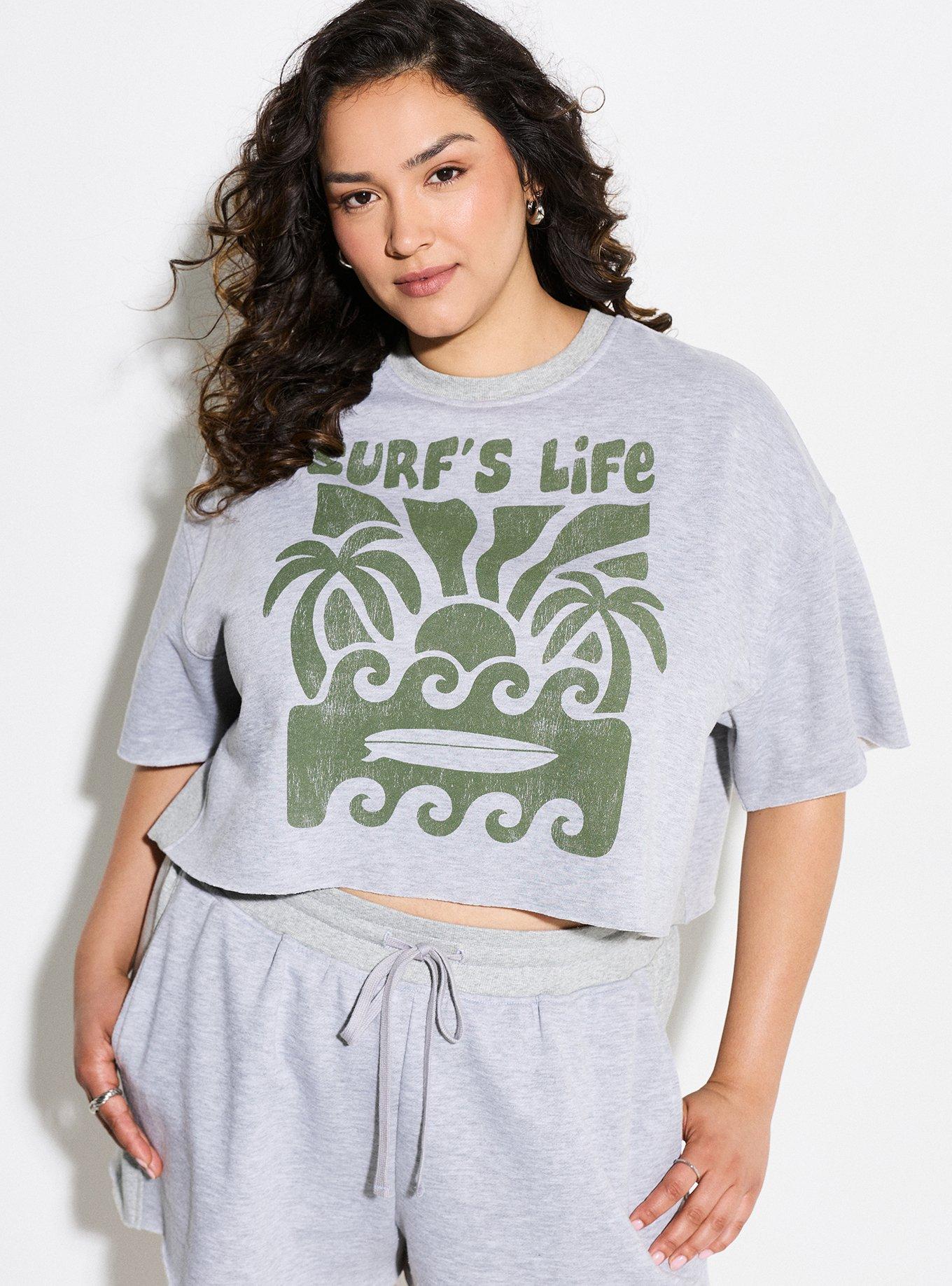LoveSick Boxy Cropped Sweatshirt Tee