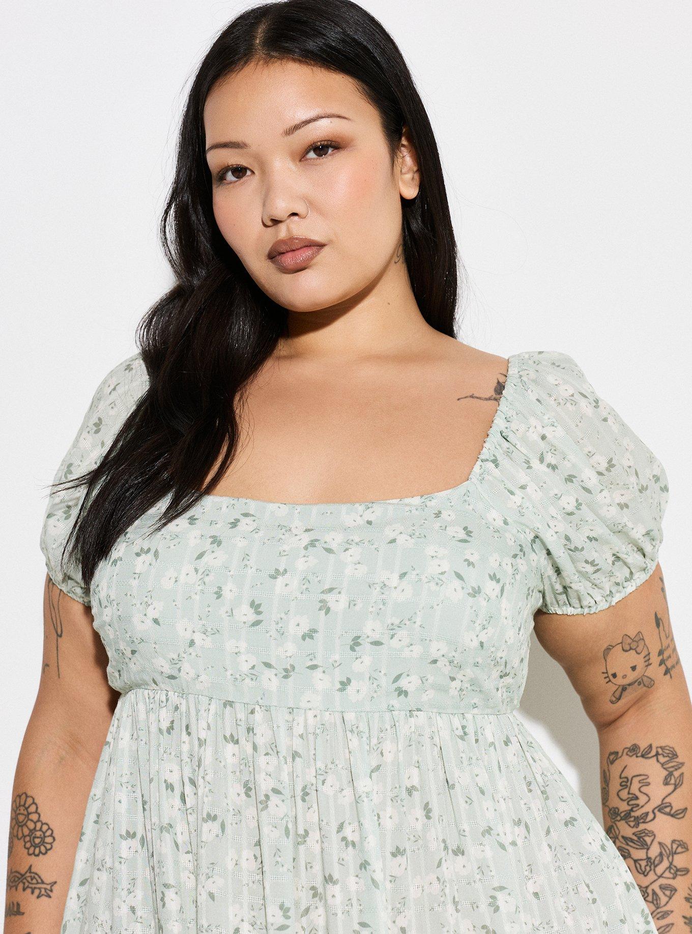 LoveSick Tiered Mini Dress, DAISY SWIRL ROSETTE, alternate