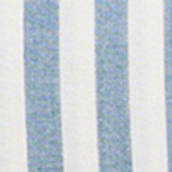 Cold-Shoulder Button-Down Shirt, READY STRIPE WHISPER WHITE, swatch