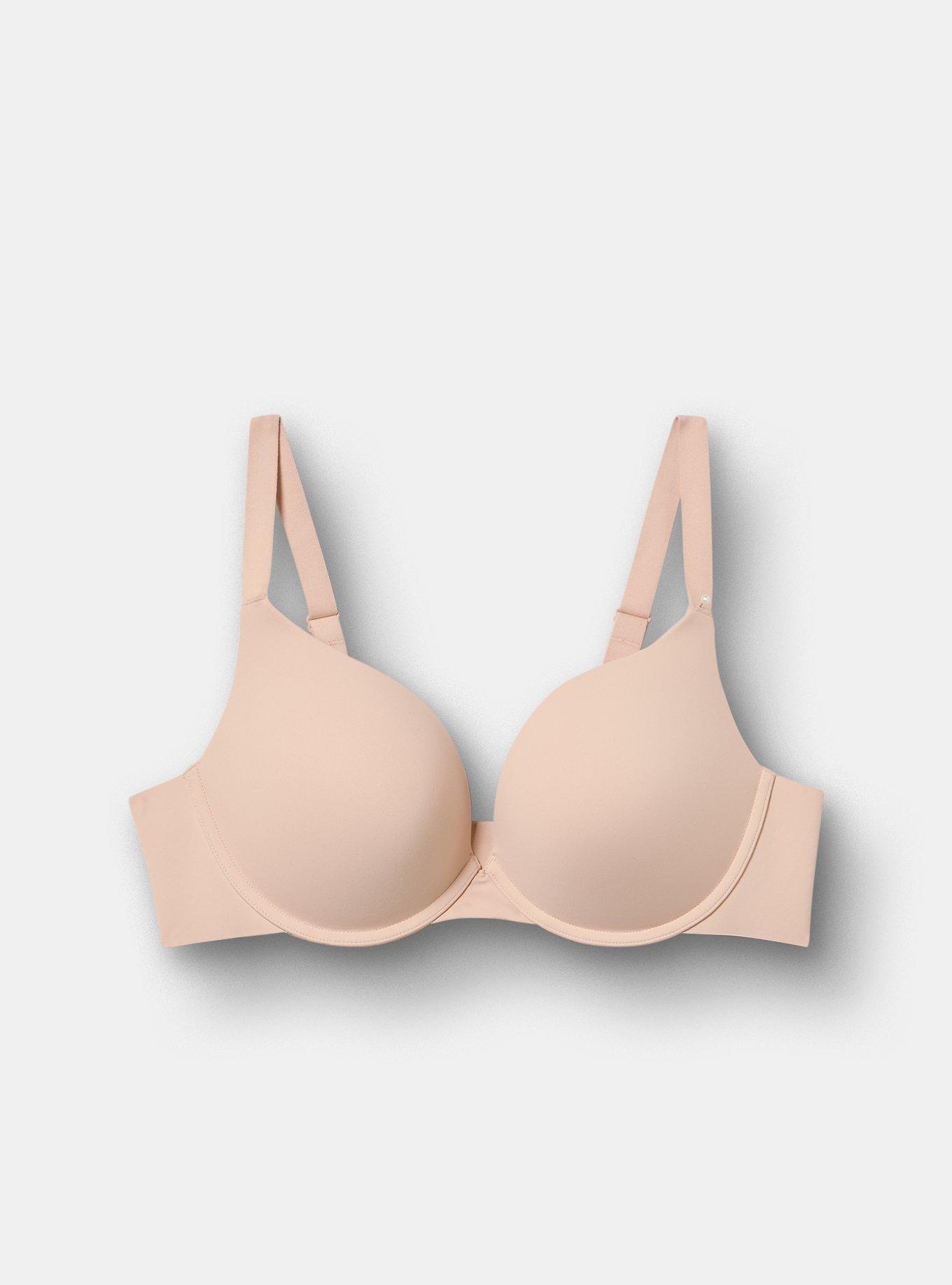 Invisible Support Plunge Push-Up Bra, ROSE DUST, flat