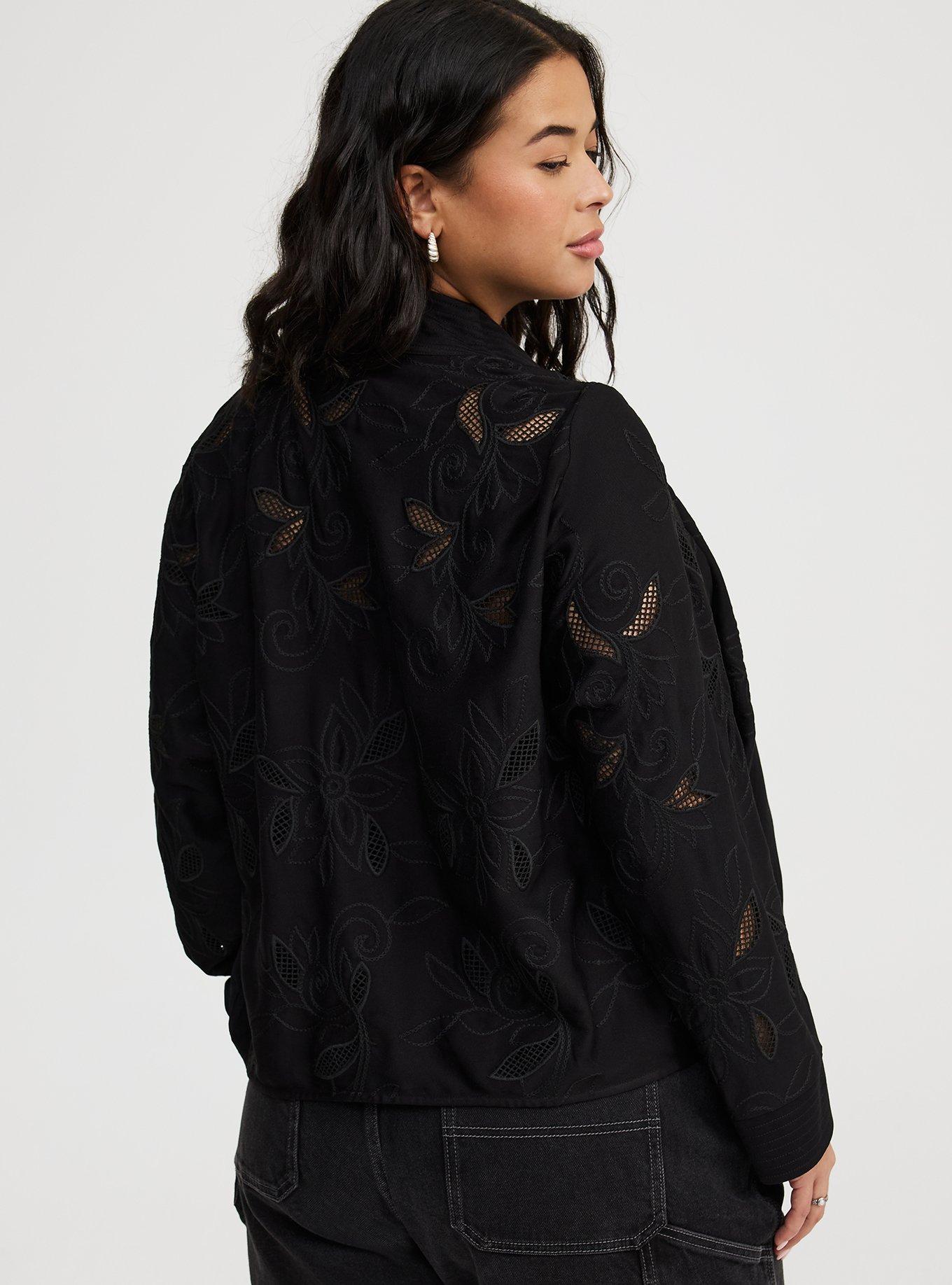 Washed Twill Embroidered Jacket