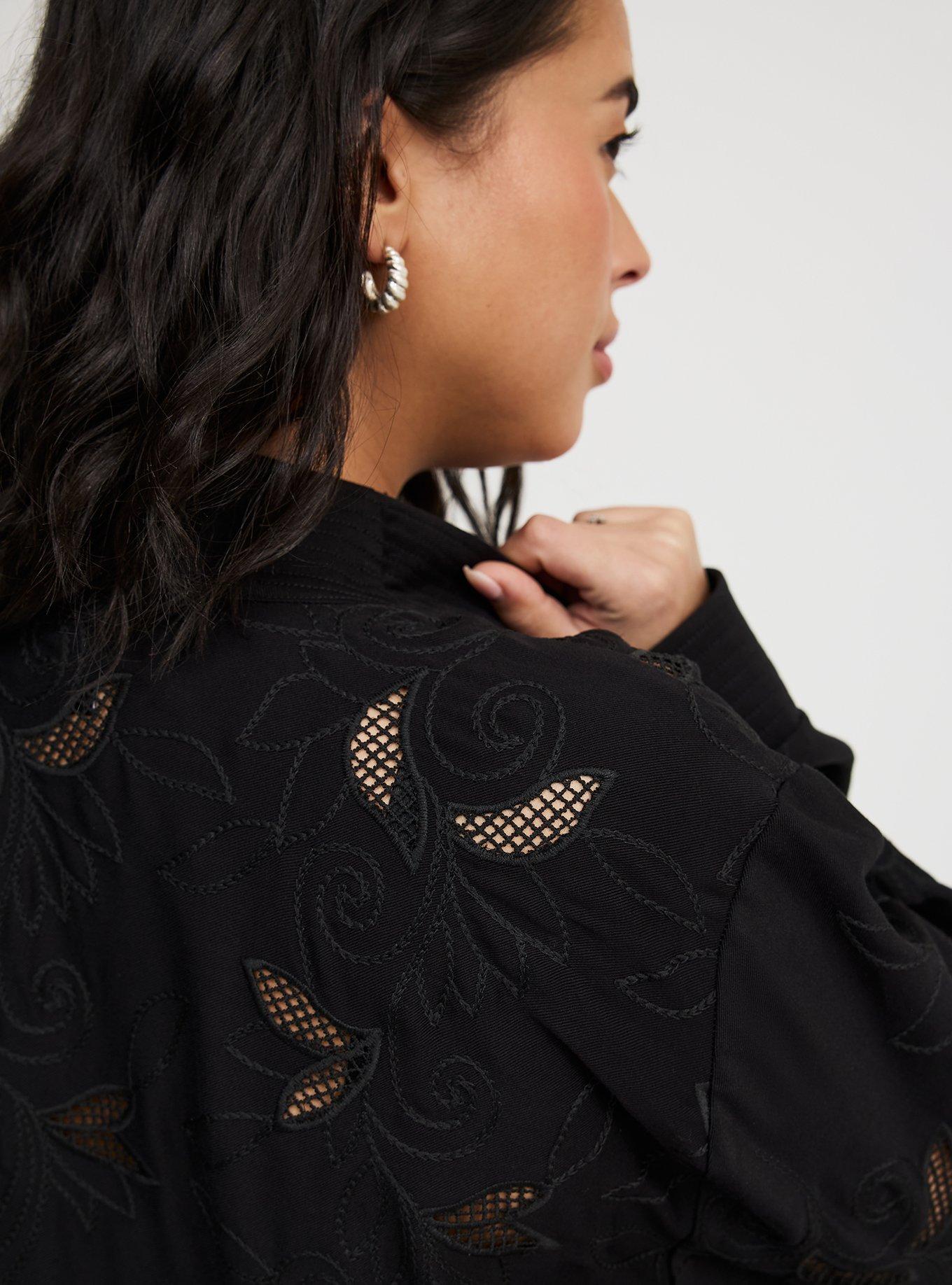 Washed Twill Embroidered Jacket