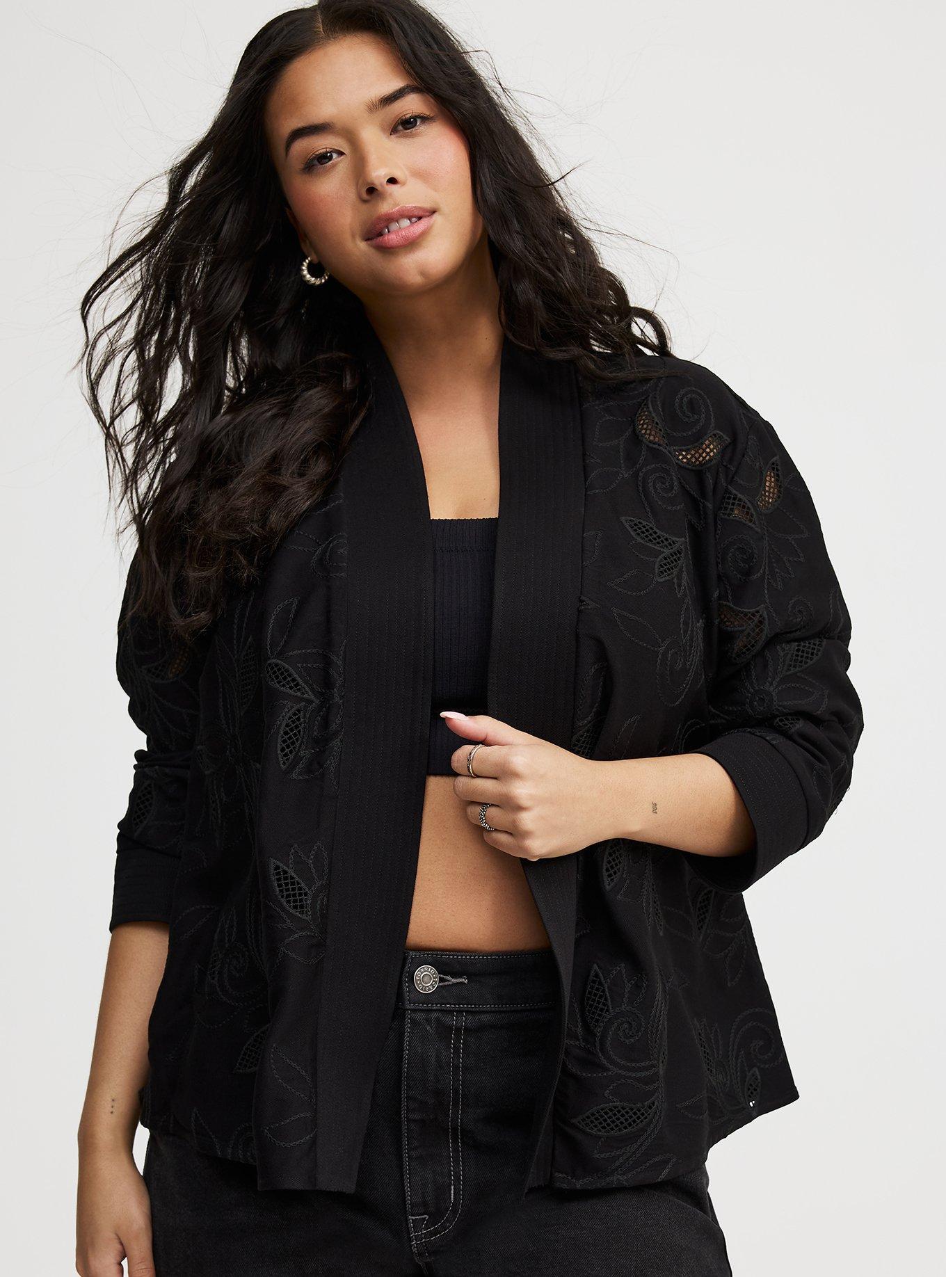 Washed Twill Embroidered Jacket