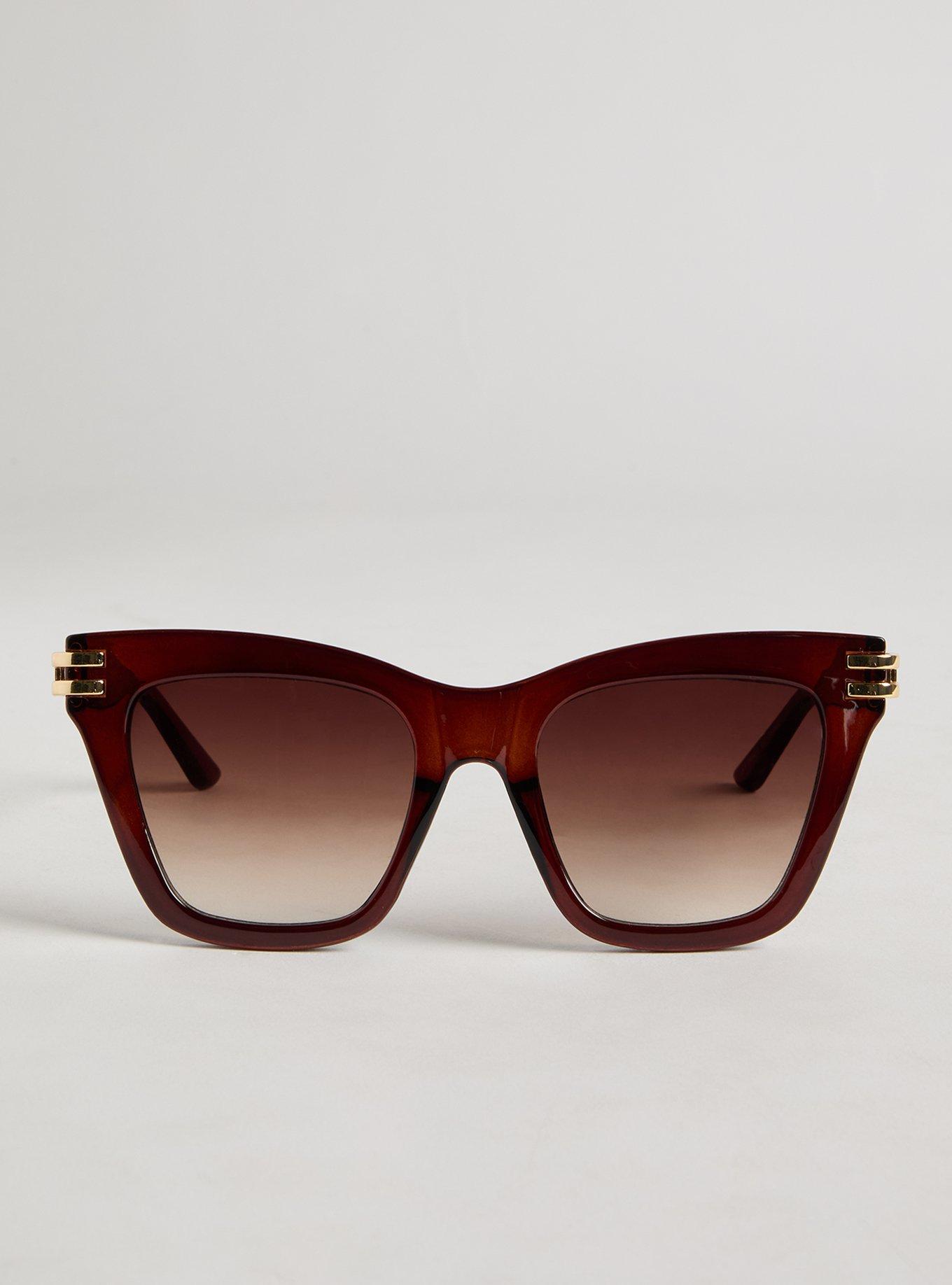 Square Gold Hinge Sunglasses