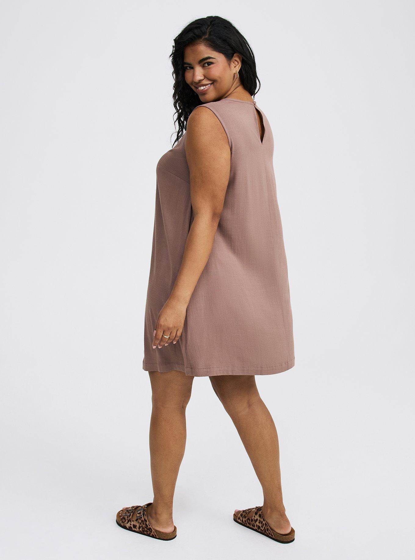 Mini Crew Neck Shift Dress