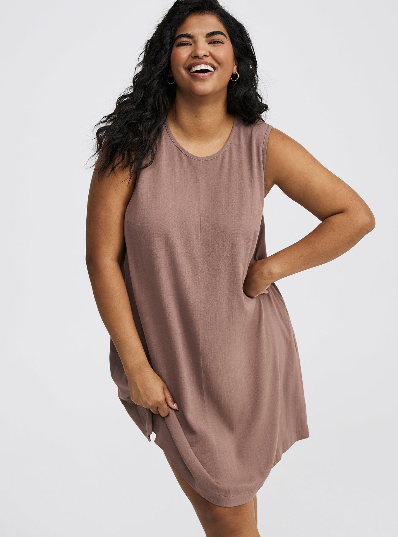 Mini Crew Neck Shift Dress
