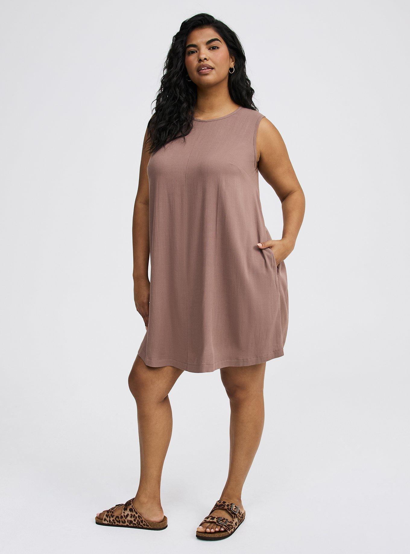 Mini Crew Neck Shift Dress