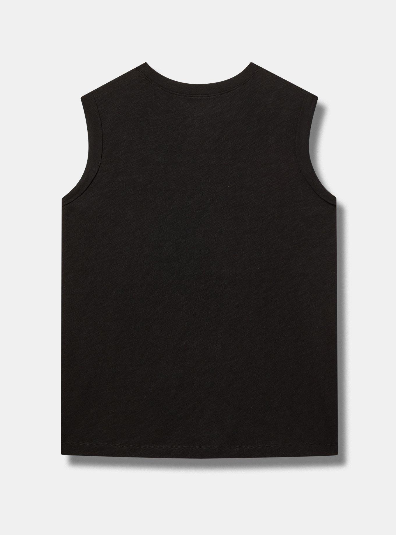 Roll-Sleeve Muscle Tank