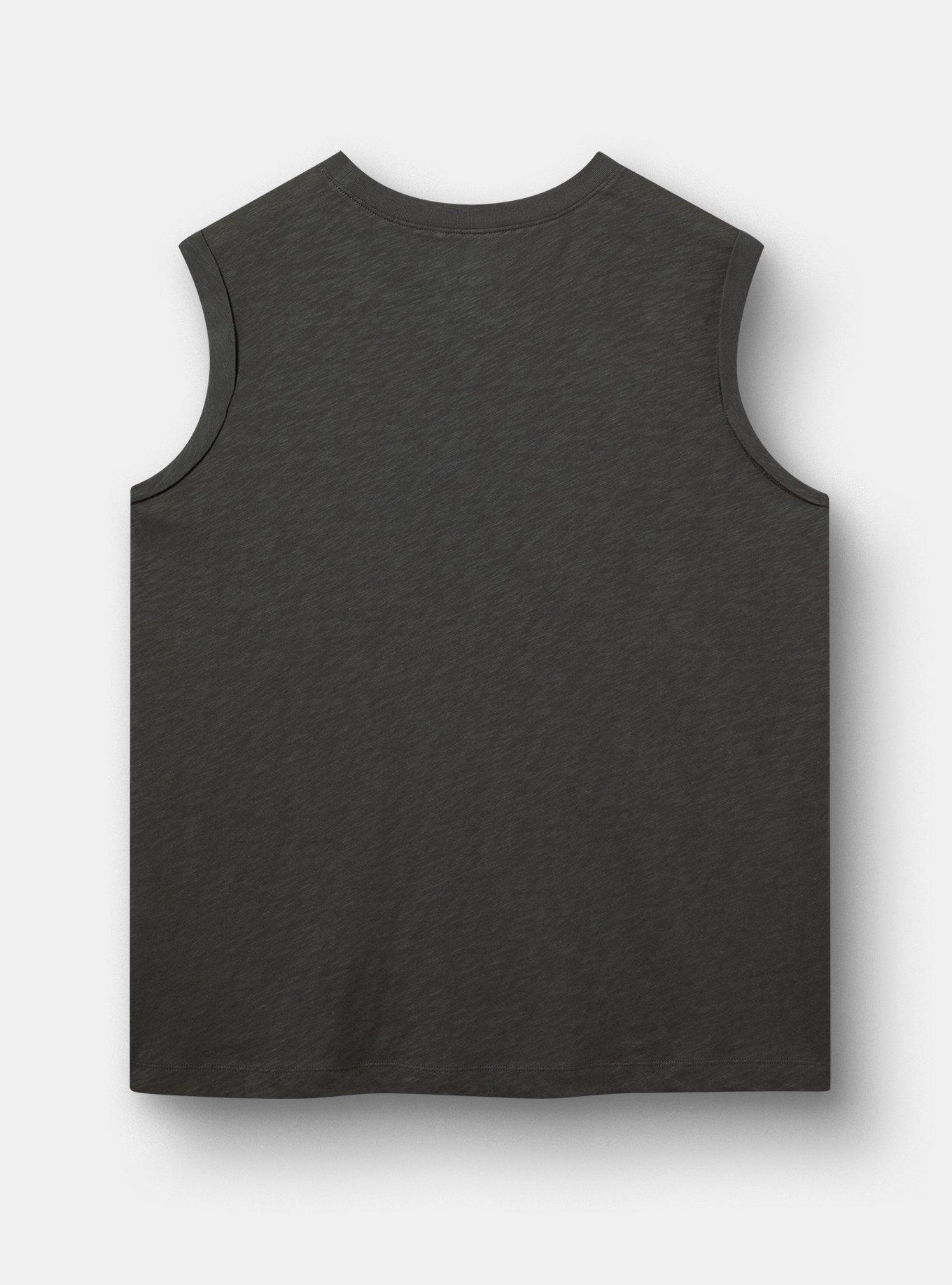 Roll-Sleeve Muscle Tank