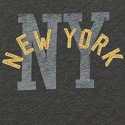 Plus Size Roll-Sleeve Muscle Tank, NY NEW YORK VINTAGE BLACK, swatch