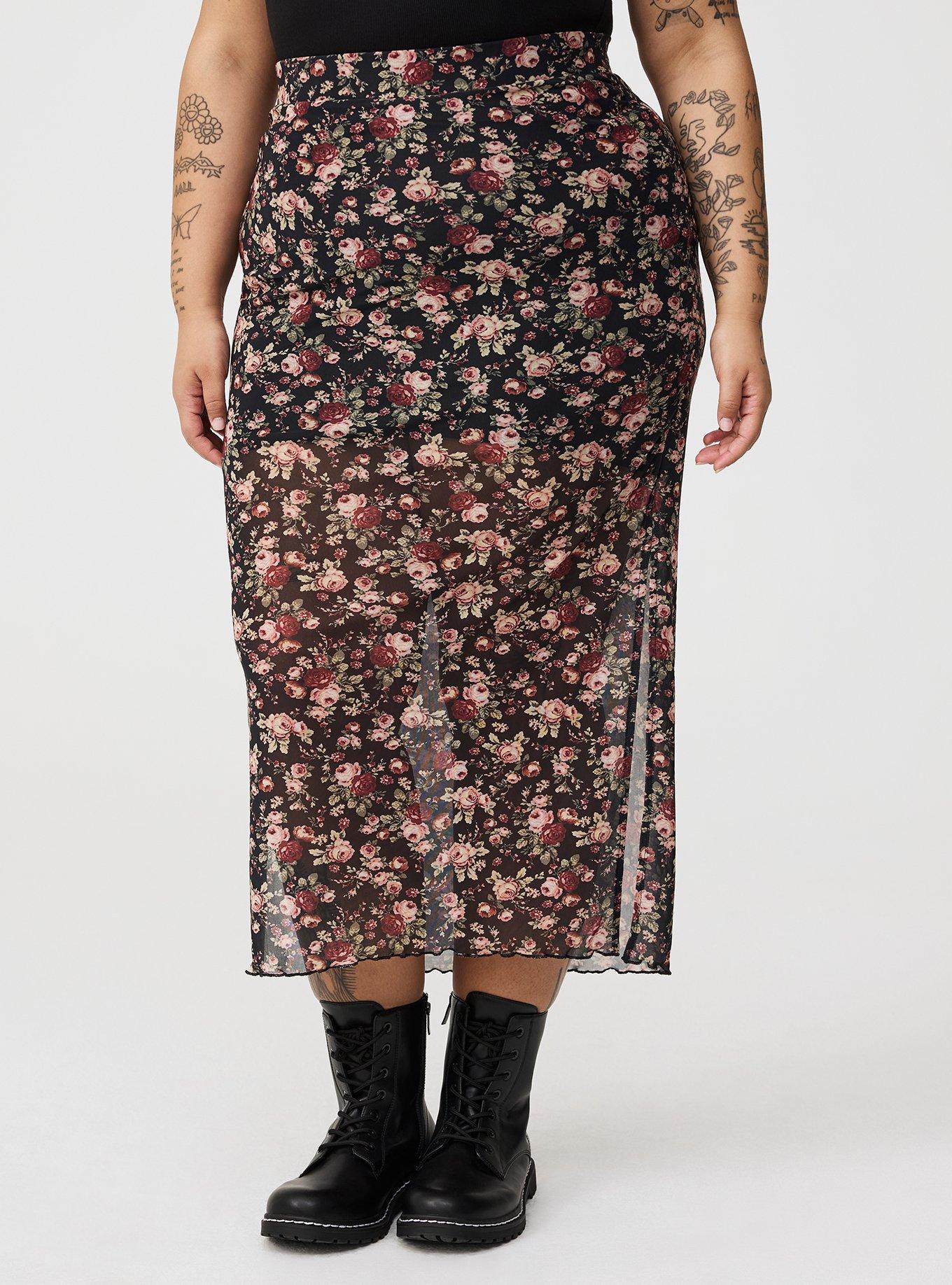 Maxi Mesh Skirt