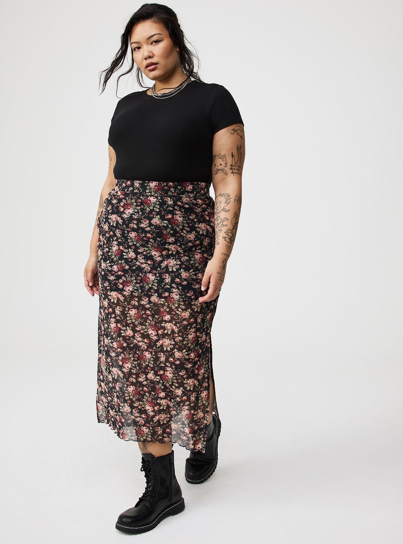 Maxi Mesh Skirt