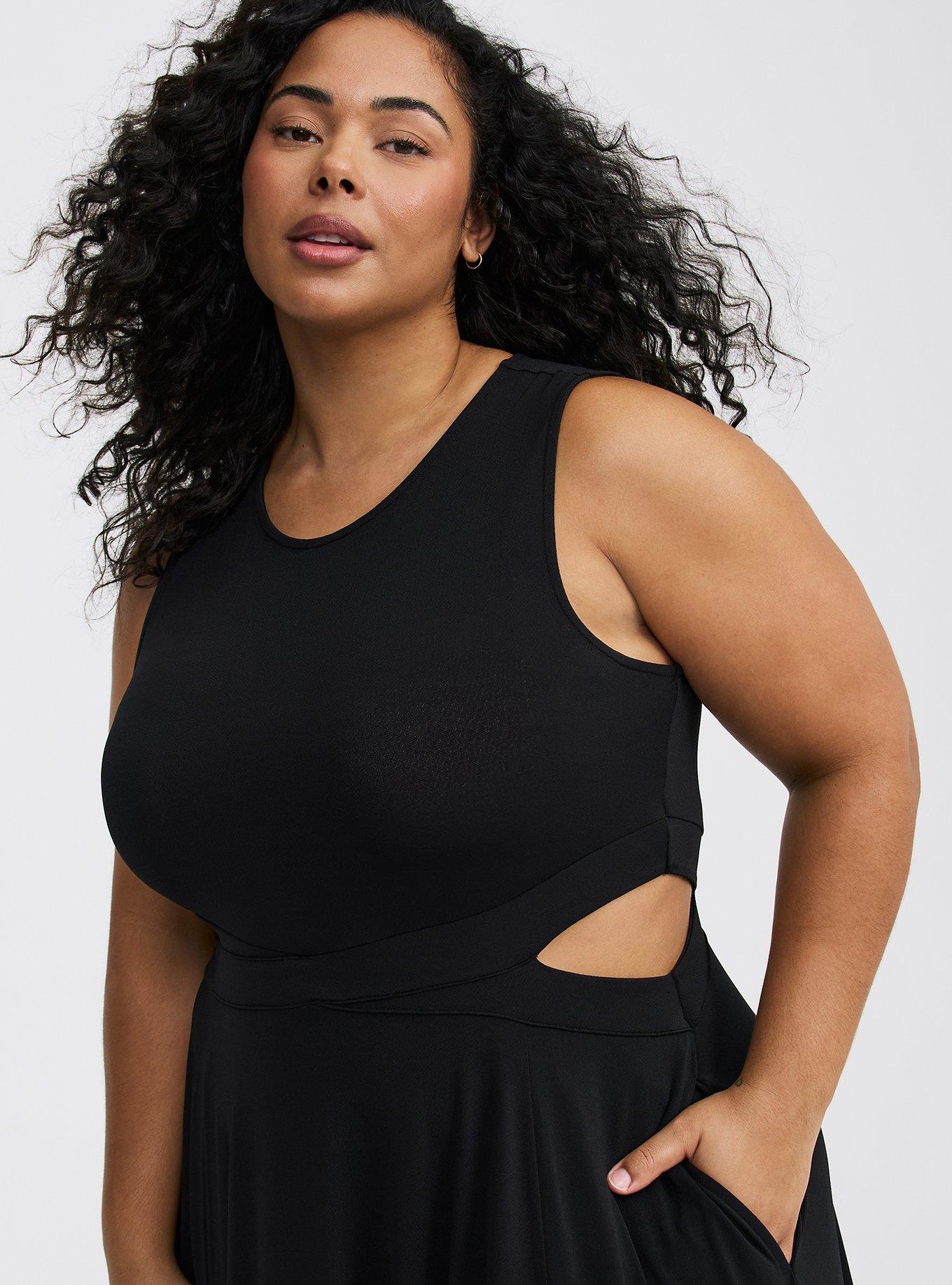 Cut-Out Waist Maxi Dress