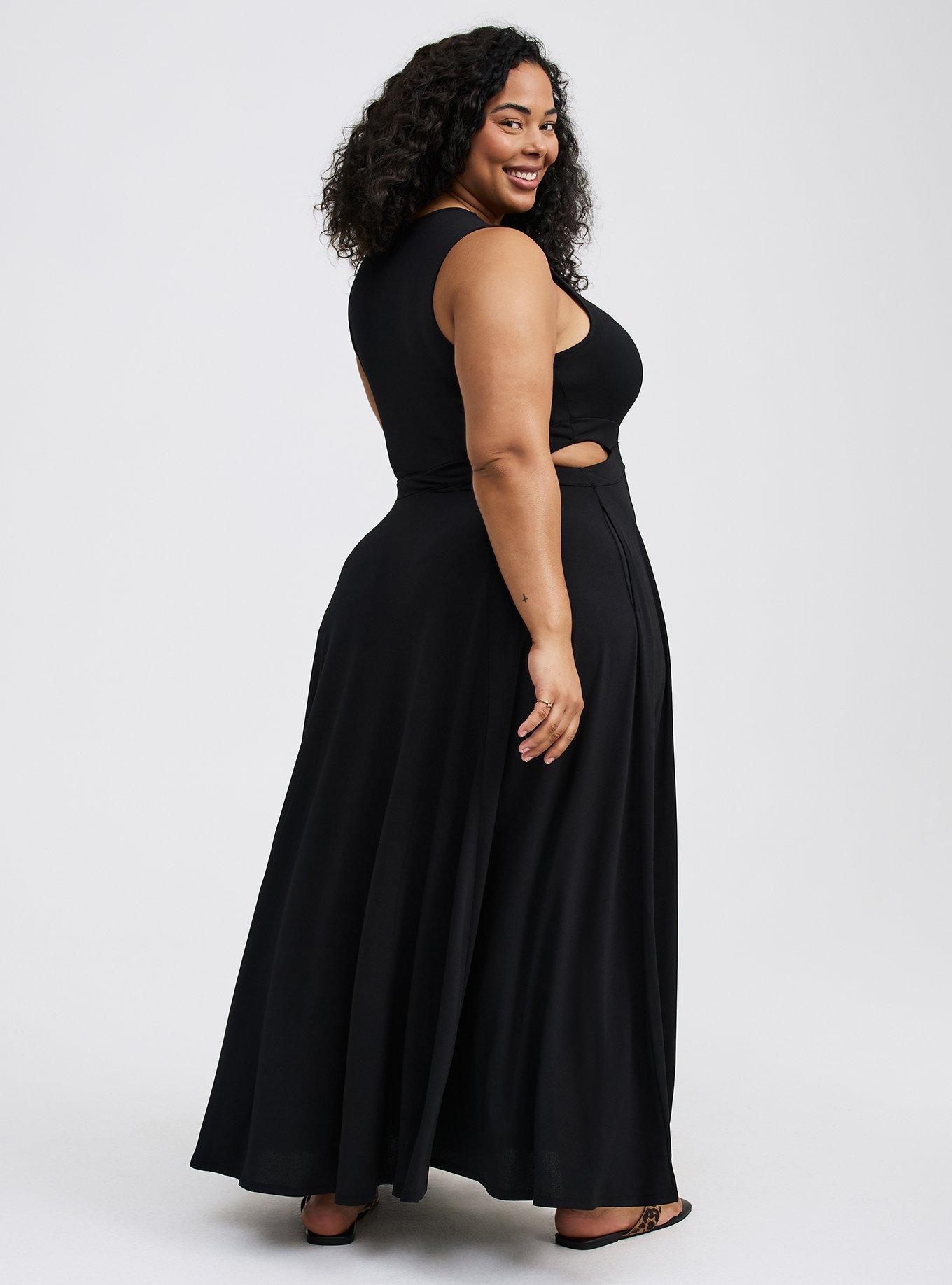 Cut-Out Waist Maxi Dress